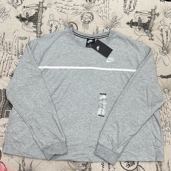 Nike Sportswear Women's Jersey Crew (Plus Size) - Picture 3 of 6